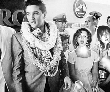 Buffet in Hawaii M & Em with Elvis