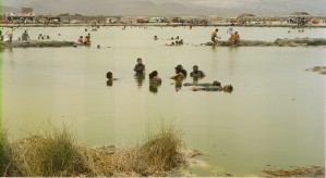 the hospital Due to lack of medical facilities - these healing ponds are tried fora variety of illnesses in Lima - even mental illnesses