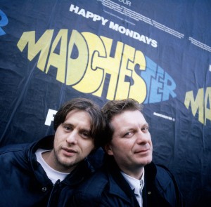 Shaun Ryder and Tony Wilson