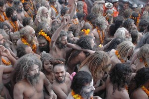 Sadhus at Shiva Ratree festival